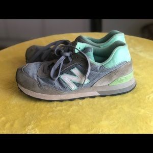 Gray & Seafoam Green Women’s New Balance Sneakers